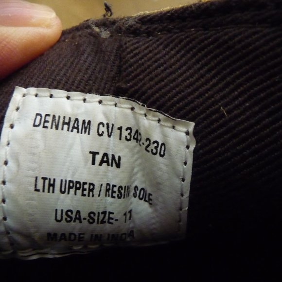 CREVO MEN S DENHAM CHELSEA BOOT TAN DISTRESSED GENUINE SUEDE SIZE 11 USED - Picture 4 of 10